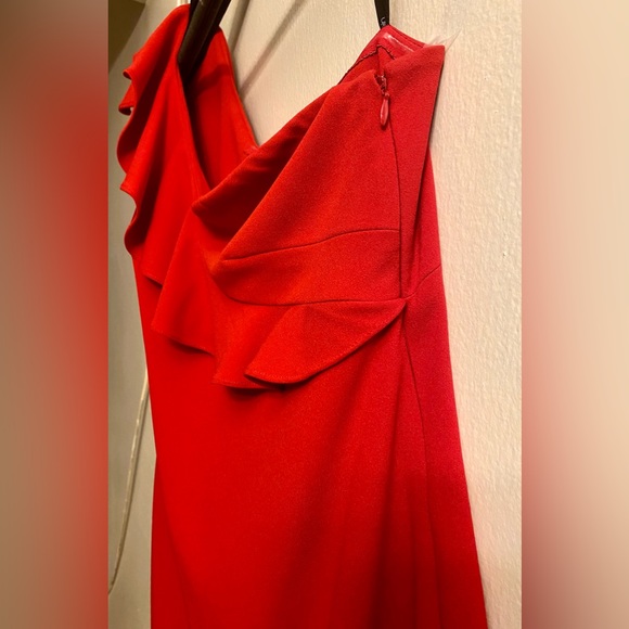 Calvin Klein classic a-line red party dress size 12 - Picture 3 of 7
